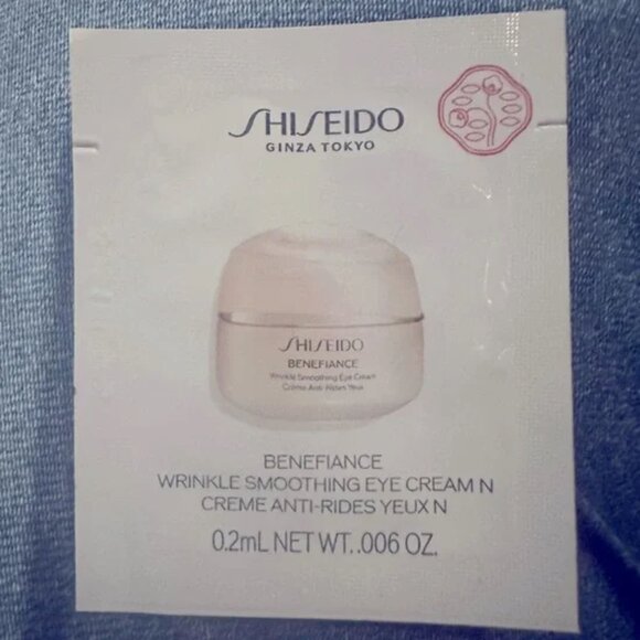 Shiseido Other - 🔥3/$30 NEW Shiseido Benefiance Wrinkle Smoothing Eye Cream Sample Packette .2mL